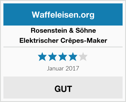 Rosenstein & Söhne Elektrischer Crêpes-Maker Test