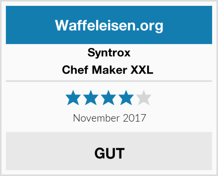 Syntrox Chef Maker XXL  Test
