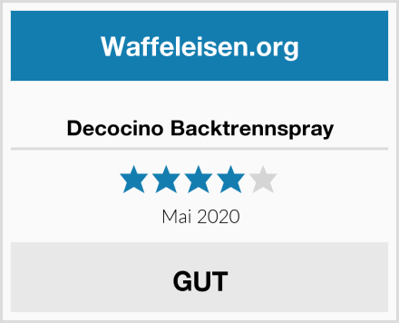  Decocino Backtrennspray Test