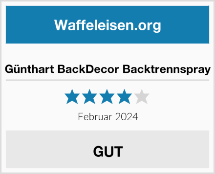  Günthart BackDecor Backtrennspray Test