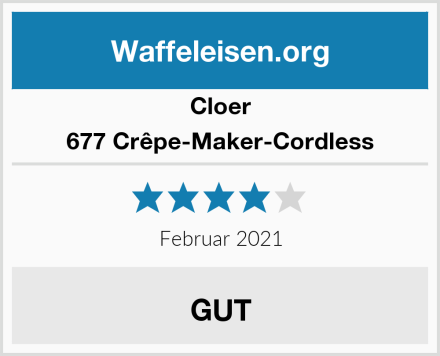 Cloer 677 Crêpe-Maker-Cordless Test