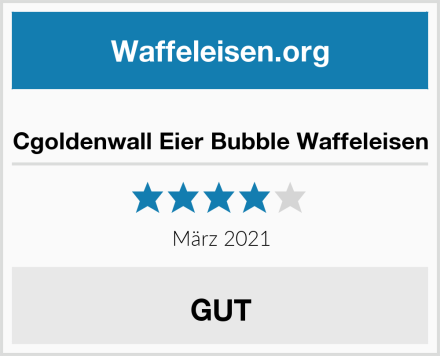  Cgoldenwall Eier Bubble Waffeleisen Test