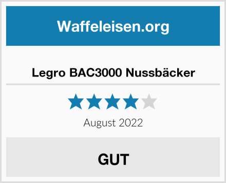  Legro BAC3000 Nussbäcker Test