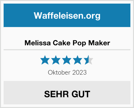  Melissa Cake Pop Maker Test