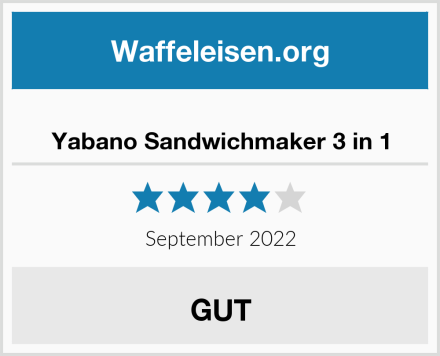  Yabano Sandwichmaker 3 in 1 Test